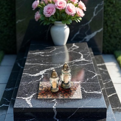 Base para velas de cemitério Troncos de árvores