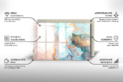 Base para velas de cemitério Mármore abstrato