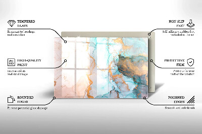 Base para velas de cemitério Mármore abstrato