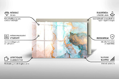 Base para velas de cemitério Mármore abstrato