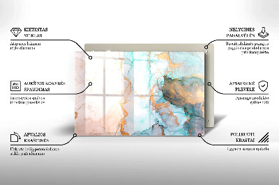 Base para velas de cemitério Mármore abstrato