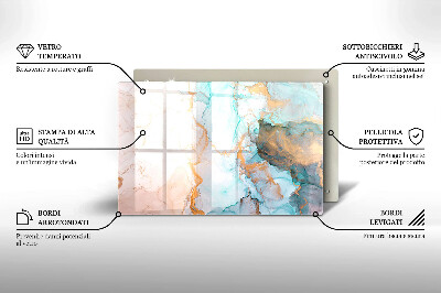 Base para velas de cemitério Mármore abstrato