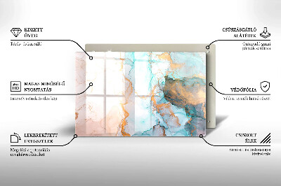 Base para velas de cemitério Mármore abstrato
