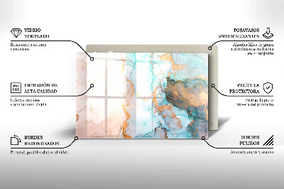 Base para velas de cemitério Mármore abstrato