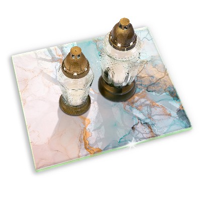 Base para velas de cemitério Mármore abstrato