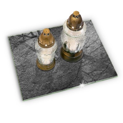 Base para velas de cemitério Textura de pedra