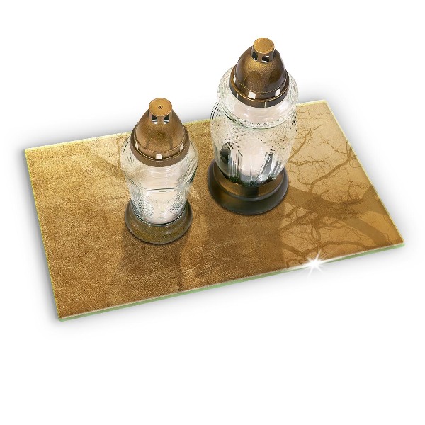 Base para velas de cemitério Fundo de textura dourada