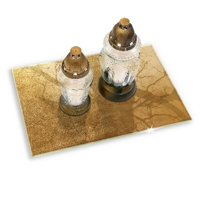 Base para velas de cemitério Fundo de textura dourada