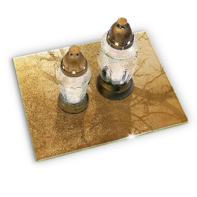 Base para velas de cemitério Fundo de textura dourada