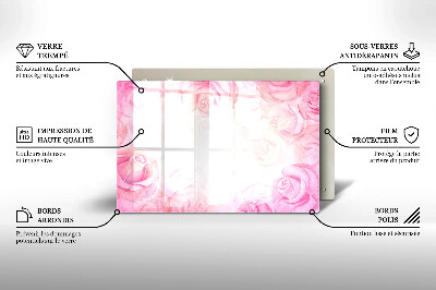 Base para velas de cemitério Fundo de rosas delicadas