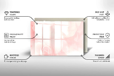 Base para velas de cemitério Fundo de rosas pastel