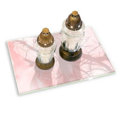 Base para velas de cemitério Fundo de rosas pastel