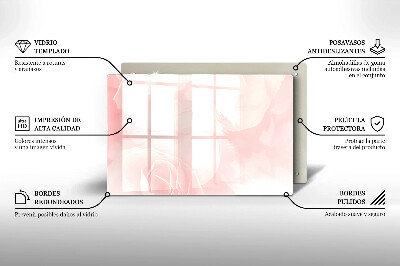 Base para velas de cemitério Fundo de rosas pastel