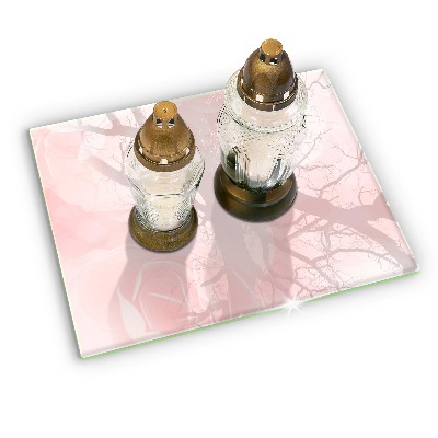 Base para velas de cemitério Fundo de rosas pastel