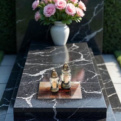 Base para velas de cemitério Textura de placa de madeira