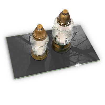 Base para velas de cemitério Cor cinza