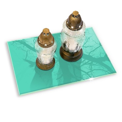 Base para velas de cemitério Cor verde