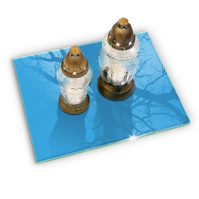 Base para velas de cemitério Cor azul