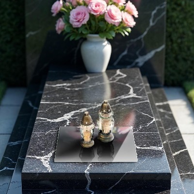 Base para velas de cemitério Cor preta