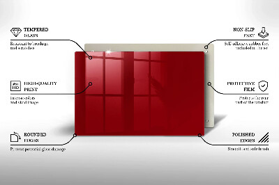 Base para velas de cemitério Cor vermelha