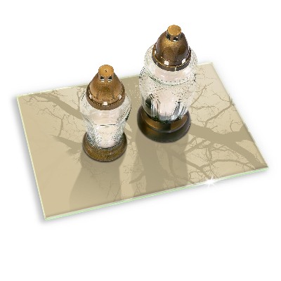 Base para velas de cemitério Cor bege