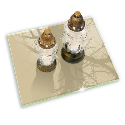 Base para velas de cemitério Cor bege