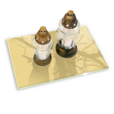 Base para velas de cemitério Cor amarela