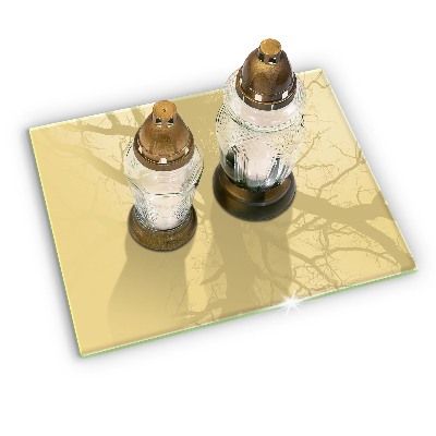 Base para velas de cemitério Cor amarela