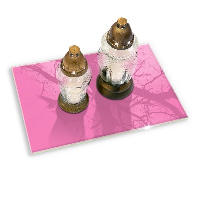 Base para velas de cemitério Cor rosa