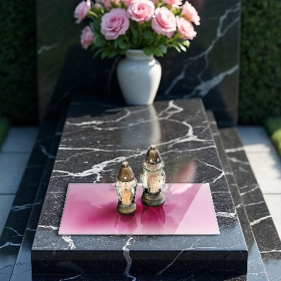 Base para velas de cemitério Cor rosa