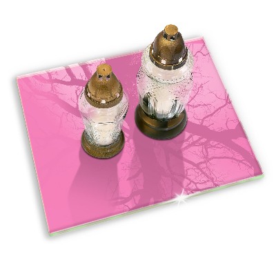 Base para velas de cemitério Cor rosa