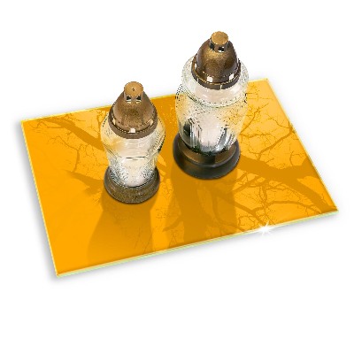Base para velas de cemitério Cor amarelo escuro