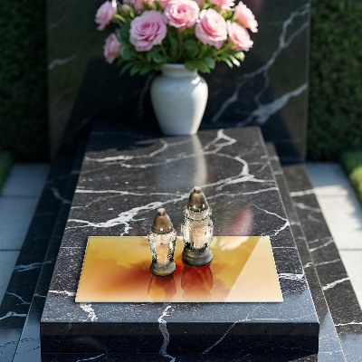 Base para velas de cemitério Cor amarelo escuro