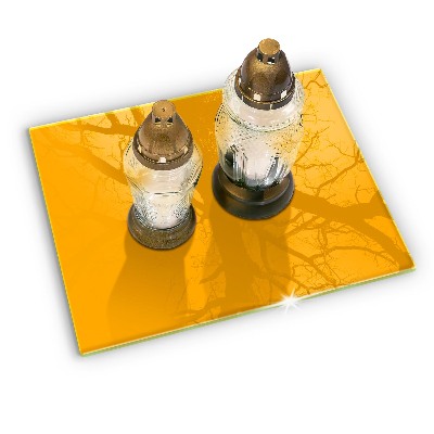 Base para velas de cemitério Cor amarelo escuro