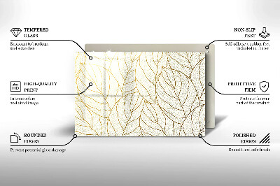 Base para velas de cemitério Padrão de folha de arte de linha
