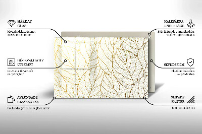 Base para velas de cemitério Padrão de folha de arte de linha