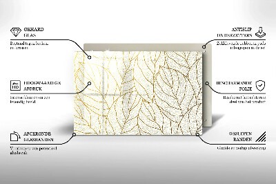 Base para velas de cemitério Padrão de folha de arte de linha