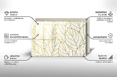 Base para velas de cemitério Padrão de folha de arte de linha