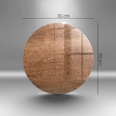 Base para velas de cemitério redondas Textura de madeira