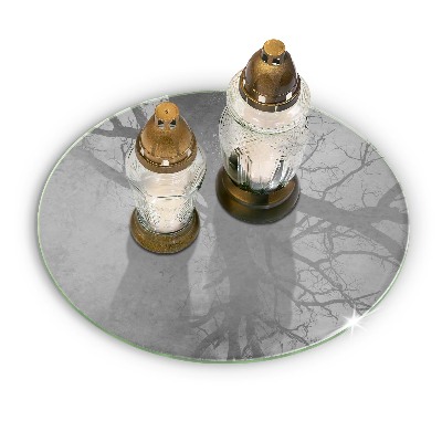 Base para velas de cemitério redondas Fundo de textura de concreto