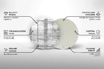 Base para velas de cemitério redondas Tábuas de madeira velhas