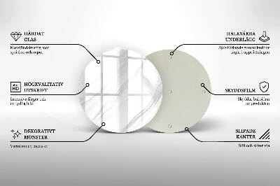 Base para velas de cemitério redondas Mármore delicado
