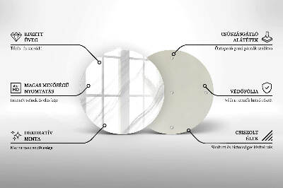 Base para velas de cemitério redondas Mármore delicado
