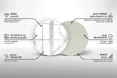 Base para velas de cemitério redondas Mármore delicado