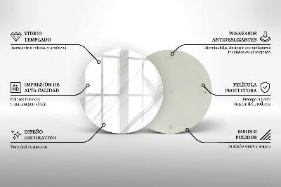 Base para velas de cemitério redondas Mármore delicado