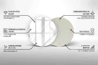 Base para velas de cemitério redondas Mármore delicado