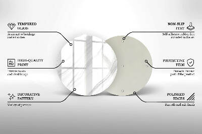 Base para velas de cemitério redondas Mármore delicado
