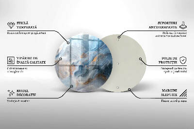 Base para velas de cemitério redondas Textura de mármore