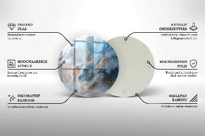Base para velas de cemitério redondas Textura de mármore