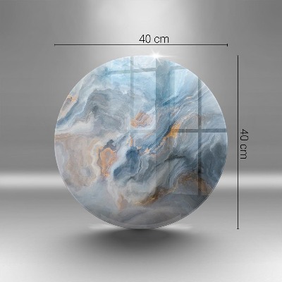 Base para velas de cemitério redondas Textura de mármore